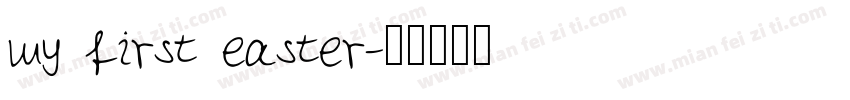my first easter字体转换